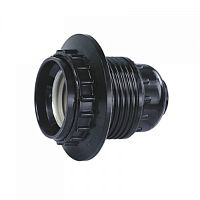 Патрон электрический ASD Е27 Н12РП-01 карболит с прижимным кольцом черный картинка 